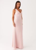 Desi Halterneck Maxi Dress - Pink - 图片 6