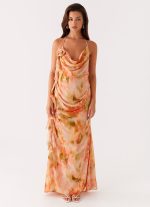 Diedre Rose Strappy Maxi Dress - Sunset Floral - 图片 3