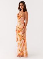 Diedre Rose Strappy Maxi Dress - Sunset Floral - 图片 4