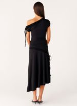 Downtown Midi Dress - Black - 图片 4