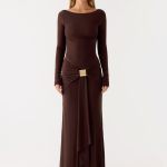 Dray Maxi Dress - Chocolate