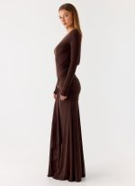 Dray Maxi Dress - Chocolate - 图片 3