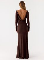 Dray Maxi Dress - Chocolate - 图片 4