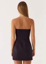 Drivers Seat Strapless Mini Dress - Black - 图片 5