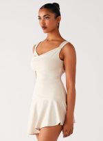 Dune Whisper Mini Dress - Ivory - 图片 3