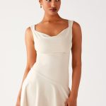 Dune Whisper Mini Dress - Ivory