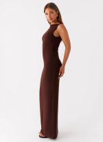 Earthbound Muse Maxi Dress - Chocolate - 图片 3