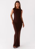 Earthbound Muse Maxi Dress - Chocolate - 图片 5