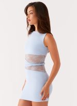 Echo Mini Dress - Blue - 图片 3