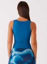 Edera Tank - Turquoise Floral - 图片 3