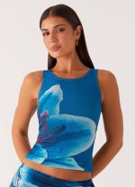 Edera Tank - Turquoise Floral - 图片 5