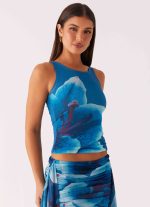 Edera Tank - Turquoise Floral - 图片 6