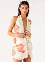 Eleanora Plunge Mini Dress - Siena Floral - 图片 6