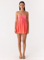 Elevare Strapless Mini Dress - Sunset Ombre - 图片 4