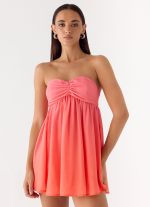 Elevare Strapless Mini Dress - Sunset Ombre - 图片 5
