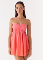Elevare Strapless Mini Dress - Sunset Ombre - 图片 6