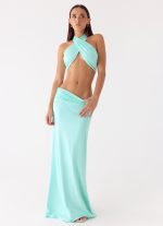 Elisabetta Maxi Skirt - Aqua - 图片 5