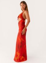 Elixis Maxi Dress - Scarlet Blur - 图片 2