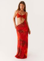 Elixis Maxi Dress - Scarlet Blur - 图片 5