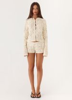 Ellington Long Sleeve Top - Ivory - 图片 4