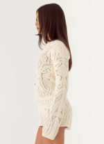 Ellington Long Sleeve Top - Ivory - 图片 2