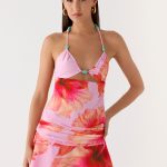 Ellinor Bead Top - Pink