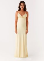 Elona Maxi Dress - Baby Yellow - 图片 2