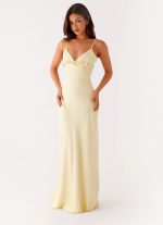 Elona Maxi Dress - Baby Yellow