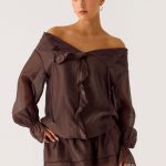 Elris Drop Waist Mini Dress - Cool Chocolate