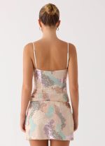 Elyna Beaded Top - Swirl Sequin - 图片 3