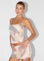 Elyna Beaded Top - Swirl Sequin - 图片 4