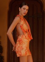 Elysia Chiffon Mini Dress - Sunset Floral - 图片 7