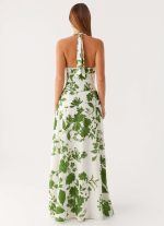 Ember Valley Cotton Maxi Dress - Verdant Bloom - 图片 2