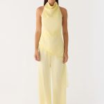 Emilee Cowl Top - Yellow