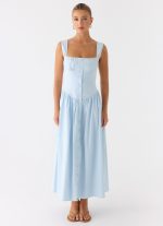 Emmalina Midi Dress - Blue - 图片 4