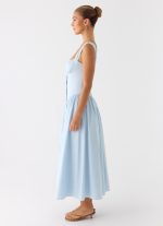 Emmalina Midi Dress - Blue - 图片 2