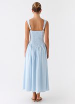 Emmalina Midi Dress - Blue - 图片 3