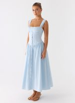 Emmalina Midi Dress - Blue - 图片 5
