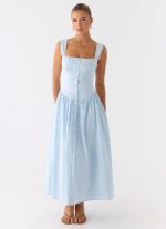 Emmalina Midi Dress - Blue - 图片 6