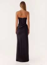 Emory Corset Maxi Dress - Black - 图片 3