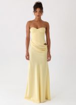 Emory Corset Maxi Dress - Yellow - 图片 3