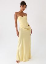 Emory Corset Maxi Dress - Yellow - 图片 7