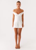 Endless Romance Off Shoulder Mini Dress - White - 图片 2