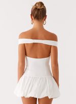 Endless Romance Off Shoulder Mini Dress - White - 图片 4