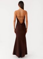 Endless Nights Maxi Dress - Chocolate - 图片 3