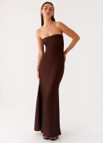 Endless Nights Maxi Dress - Chocolate - 图片 4