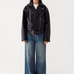 Ethan PU Biker Jacker - Black