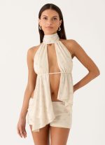 Ettalie Halter Top - Ivory - 图片 8