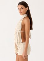 Ettalie Halter Top - Ivory - 图片 6