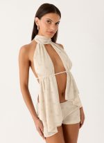 Ettalie Halter Top - Ivory - 图片 5